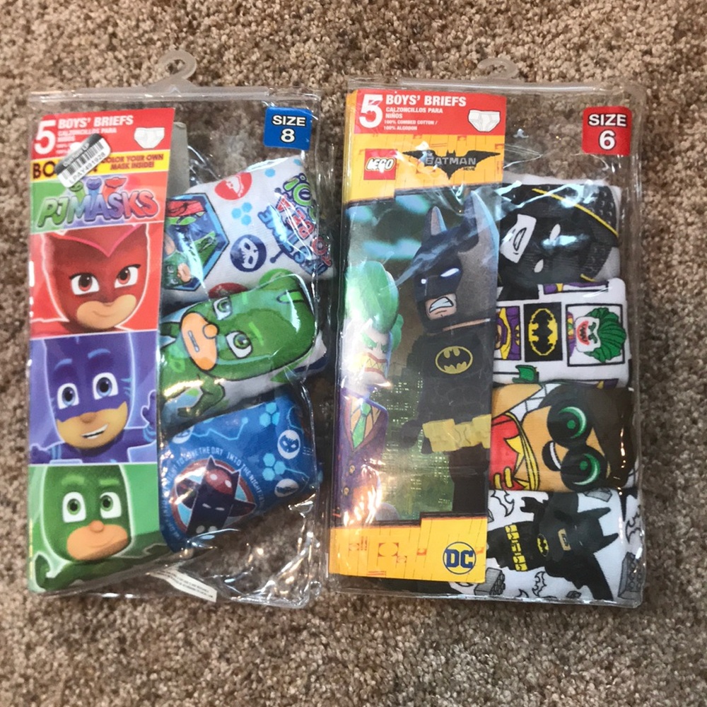 7 LEGO & PJ Masks boys briefs NEW K212